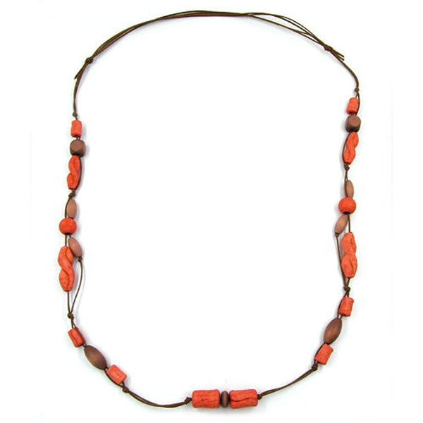 Kette, Barockperle altrosa, nougat