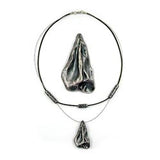 Kette, Barocktropfen, altsilber