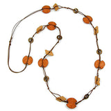Kette, barock-braun, altmessing