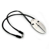 Kette, Edelstahl, Oval mit Zacken