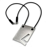 Kette, Edelstahl, Buchstabe L