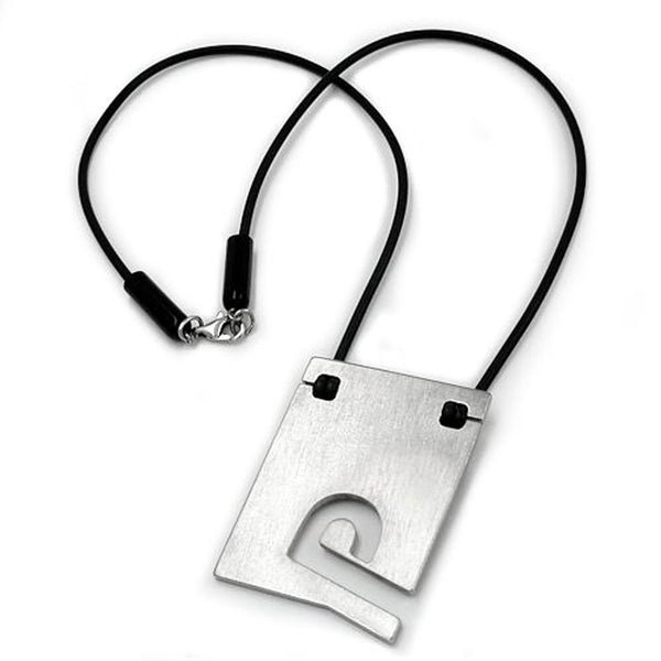 Kette, Edelstahl, Buchstabe P