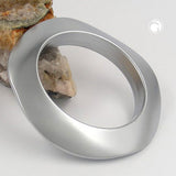 Armreifen 98x16mm chrom matt