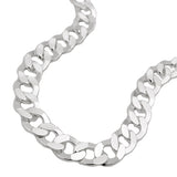 Kette 6,7mm flache Panzerkette Silber 925 55cm