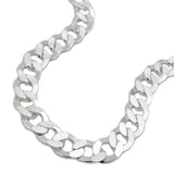 Kette 6,7mm flache Panzerkette Silber 925 55cm