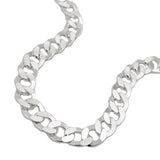 Kette 5,6mm flache Panzerkette Silber 925 50cm