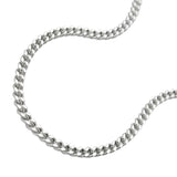 Kette 1,7mm Flachpanzerkette 2x diamantiert Silber 925 42cm