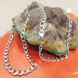 Kette 6x1,5mm Weitpanzerkette Silber 925 45cm