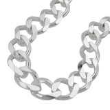 Kette 11x3mm Weitpanzer Silber 925 55cm