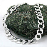 Kette 11x3mm Weitpanzer Silber 925 60cm