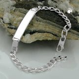 Schildband Armband Weitpanzer Silber 925