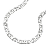 Armband 3,8mm Stegpanzerkette glänzend Silber 925 19cm
