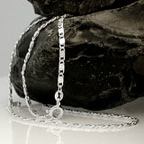 Kette, S-Panzer diamantiert Silber 925