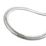 Kette, Panzer flach oval, Silber 925