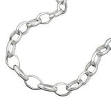 Armband 5mm Ankerkette oval Silber 925 19cm