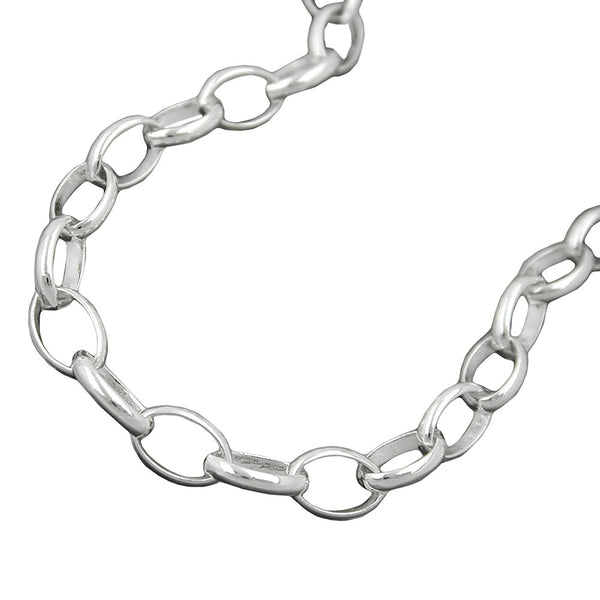 Kette 5mm ovale Ankerkette Silber 925 60cm