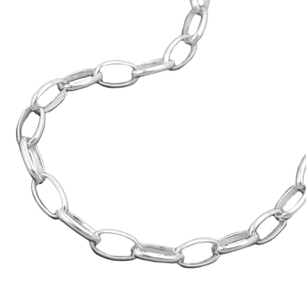 Kette 3,5mm Ankerkettekette oval Silber 925 45cm