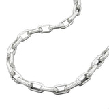 Kette 3,4mm Ankerkette mit Riffelmuster Silber 925 42cm