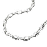 Kette 3,4mm Ankerkette mit Riffelmuster Silber 925 42cm