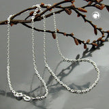 Kette 1mm Ankerkette Silber 925 45cm