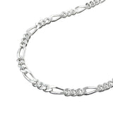 Kette 2mm Figarokette Silber 925 55cm