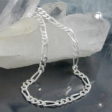 Armband 3mm Figarokette Silber 925 19cm