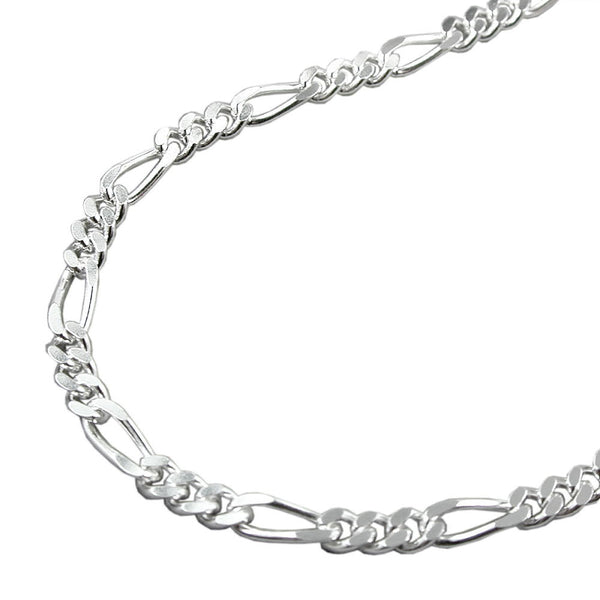 Kette 3mm Figarokette Silber 925 60cm