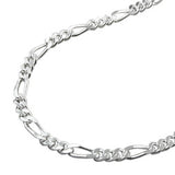 Kette 3mm Figarokette Silber 925 60cm