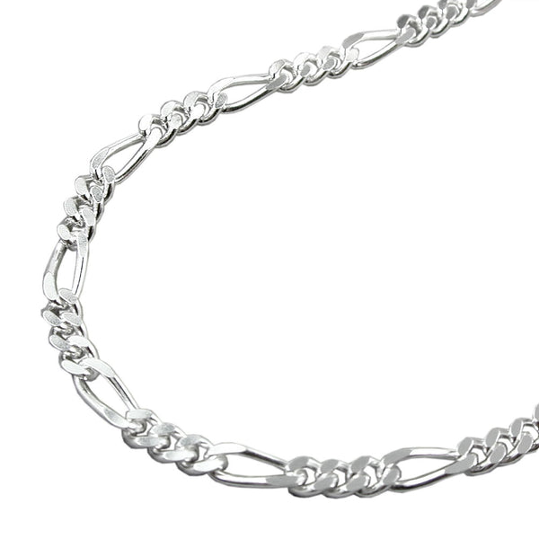 Armband 3mm Figarokette Silber 925 21cm