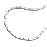 Kette, Kobra 4x diamantiert Silber 925