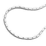 Kette, Kobra 4x diamantiert Silber 925