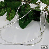 Kette, Kobra 4x diamantiert Silber 925