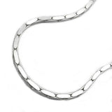 Armband, Kobra 4x diamantiert Silber 925