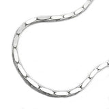 Kette, Kobra 4x diamantiert Silber 925