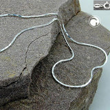 Kette, Kobra 4x diamantiert Silber 925