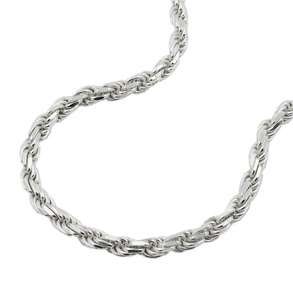 Kette, Kordel diamantiert, Silber 925