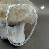 Armband, Singapur diamantiert Silber 925