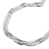 Kette 3,3mm Singapurkette diamantiert Silber 925 60cm