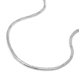 Kette 1,3mm runde Schlangenkette diamantiert Silber 925 60cm