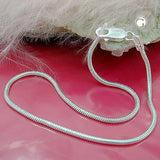 Armband 1,3mm Schlange rund Silber 925