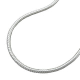 Kette 1,3mm runde Schlangenkette Silber 925 55cm