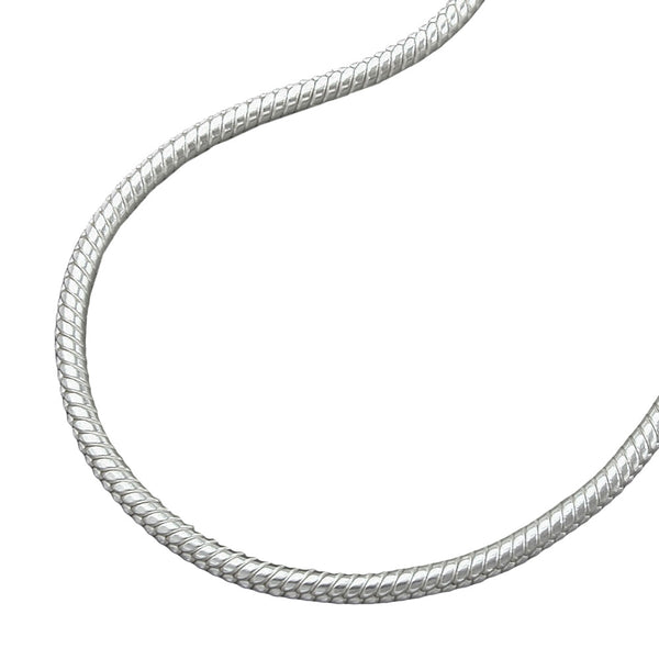 Armband 1,3mm Schlange rund Silber 925