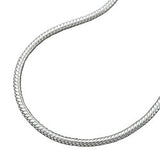 Kette 1,5mm runde Schlangenkette Silber 925 38cm