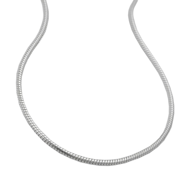 Kette 0,9mm runde Schlangenkette Silber 925 45cm
