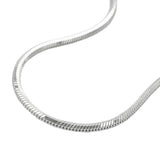 Kette Schlange 1,3mm fünfkantig diamantiert Silber 925 45cm