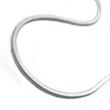 Kette Schlange 1mm vierkantig diamantiert Silber 925 45cm