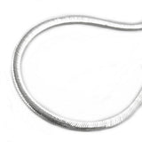 Kette 2,5mm flach gedrückte Schlangenkette glänzend Silber 925 42cm