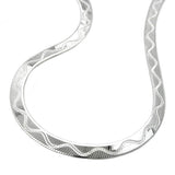 Kette Schlange flach Welle, Silber 925