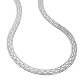 Kette Schlange flach, Silber 925