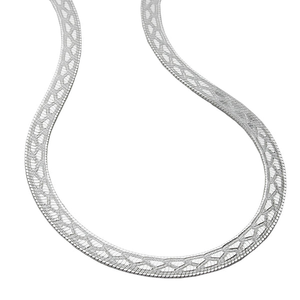 Kette Schlange flach, Silber 925